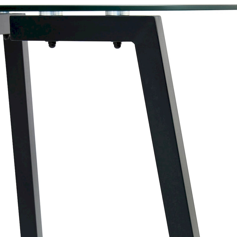 Mesa moderna de vidrio templado, mesa de comedor, mesa de café, mesa auxiliar y mesa de entrada para el comedor