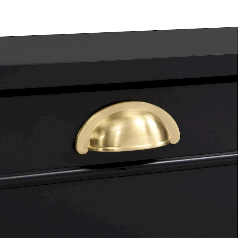 Mueble de pared grande negro de 104.2 con estanterías y armarios para televisores de hasta 78