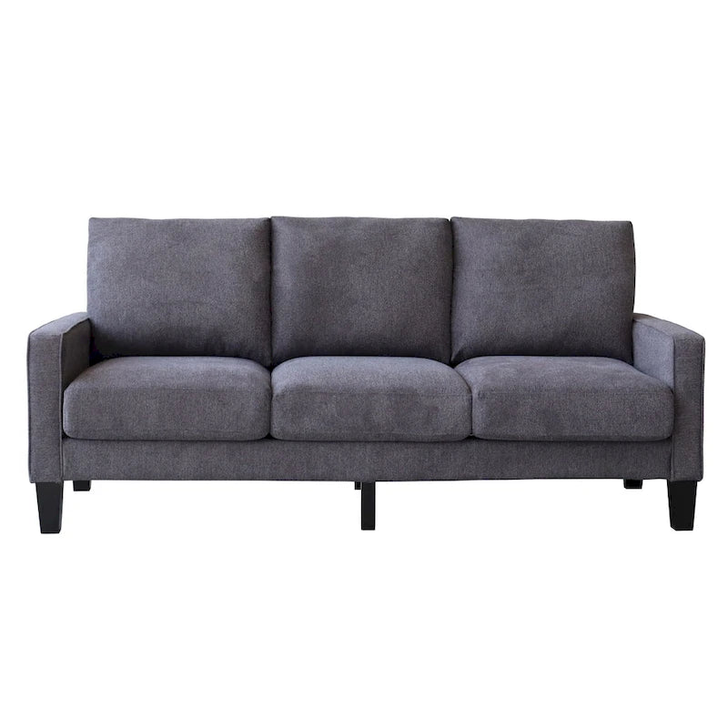 Sofá moderno para sala de estar en tela beige
