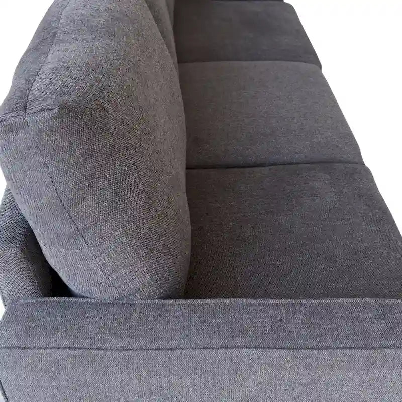 Sofá moderno para sala de estar en tela beige