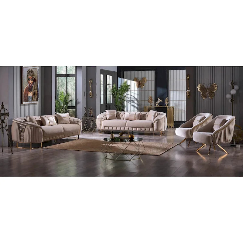 Bequemer moderner 2-Sitzer-Loveseat