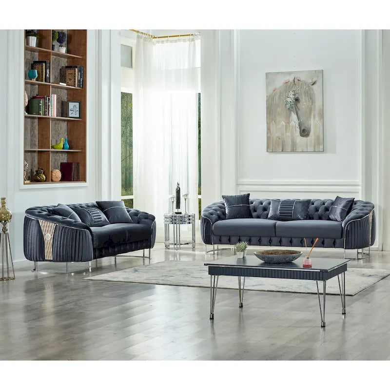 Comfortable Modern 2-Seat Love Seat