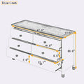 Wooden Storage Dresser with 6 Drawers