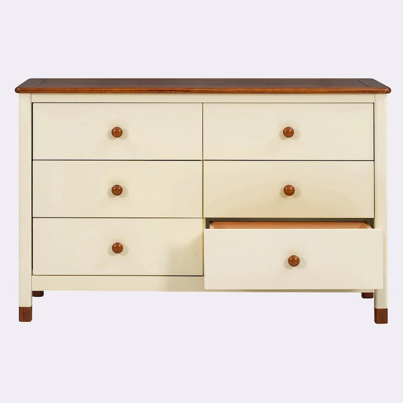 Kommode aus Holz mit 6 Schubladen