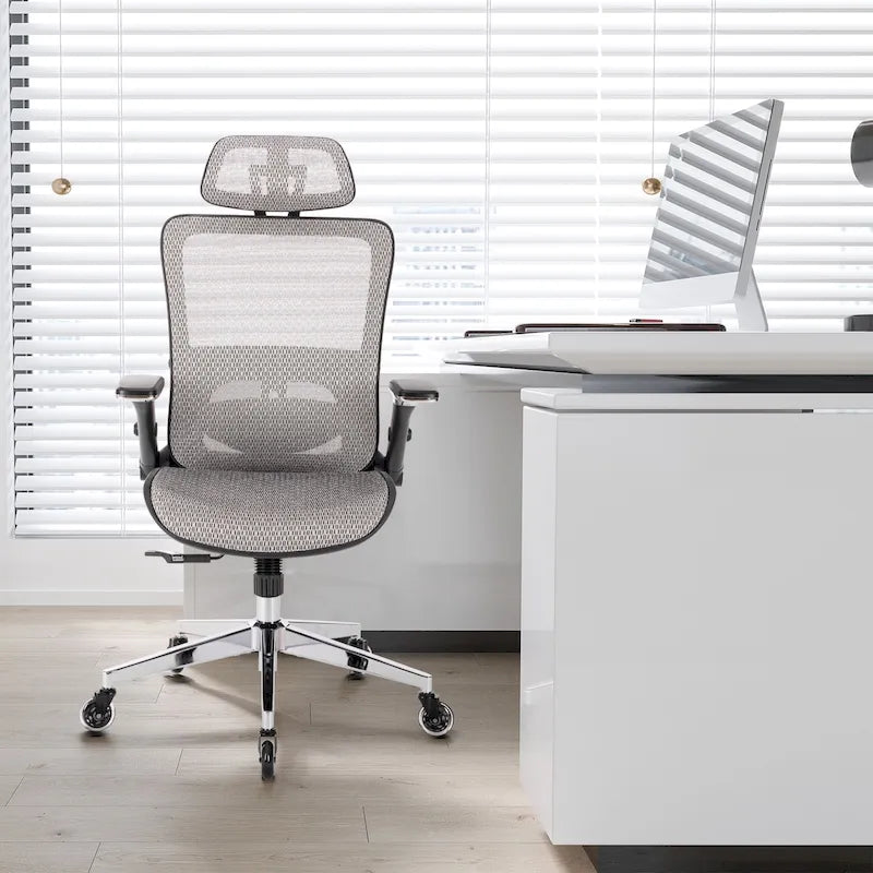 Silla de oficina de malla con función de bloqueo