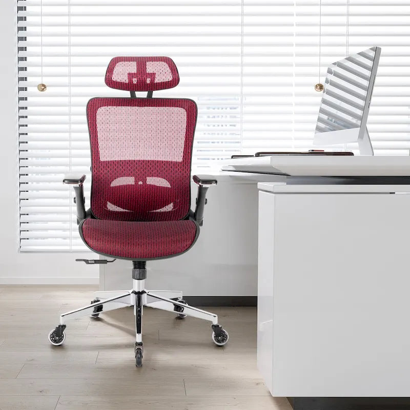 Silla de oficina de malla con función de bloqueo