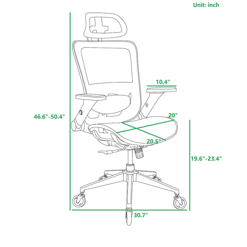 Silla de oficina de malla con función de bloqueo