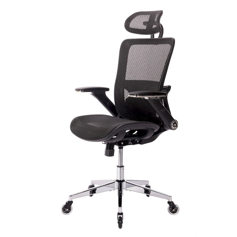 Silla de oficina de malla con función de bloqueo