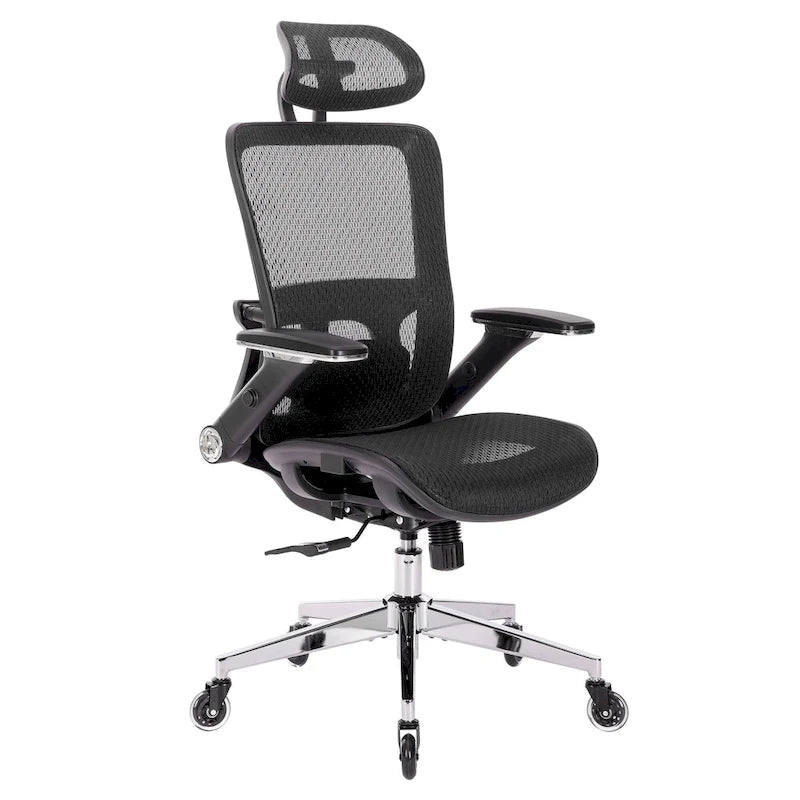 Silla de oficina de malla con función de bloqueo