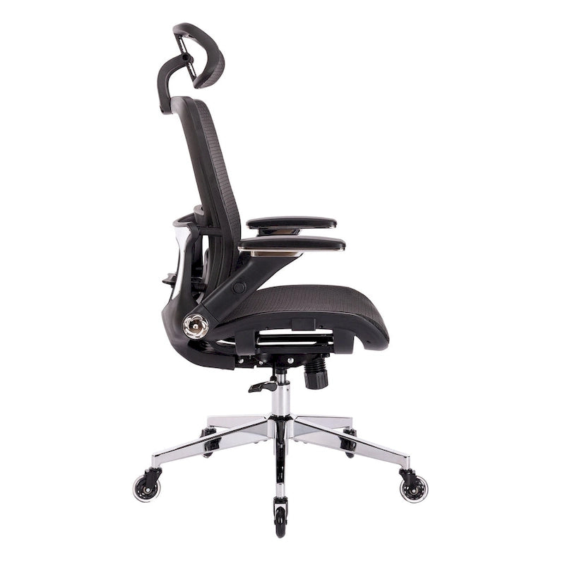 Silla de oficina de malla con función de bloqueo