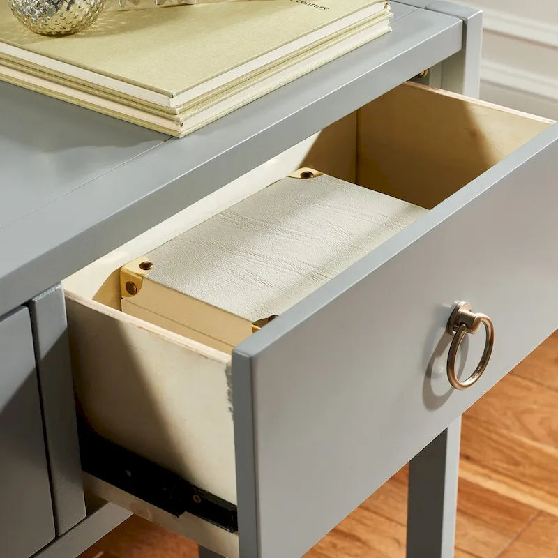 Mesa consola estrecha, 12"W × 38"D × 32"H