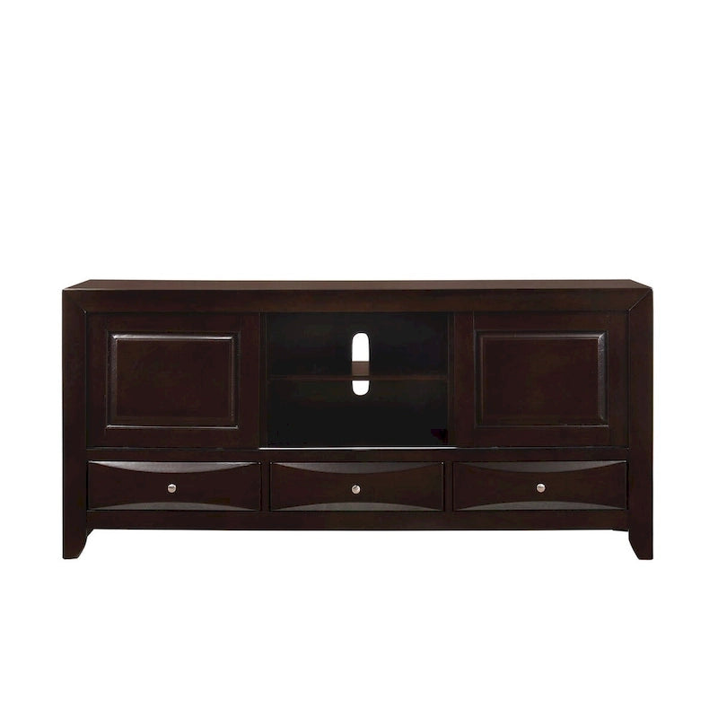 Dark Cherry Bookcase Storage Platform Bed