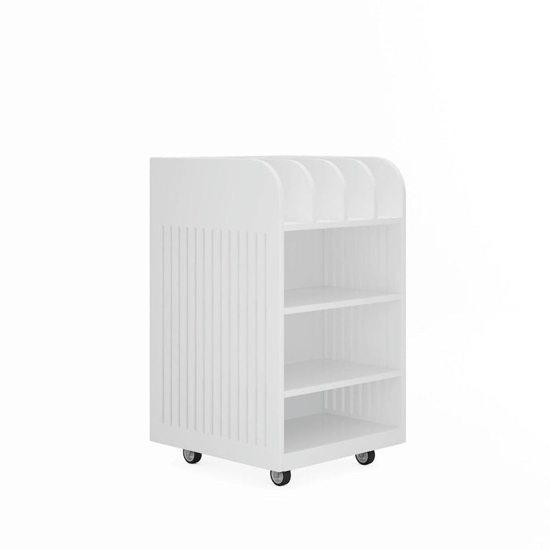 Carrito isla de cocina de 4 niveles con especiero y ruedas con bloqueo