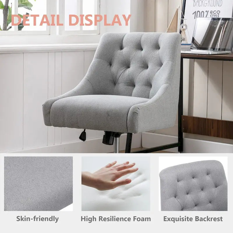 Silla tipo caparazón giratoria 360 grados y ajustable para la sala