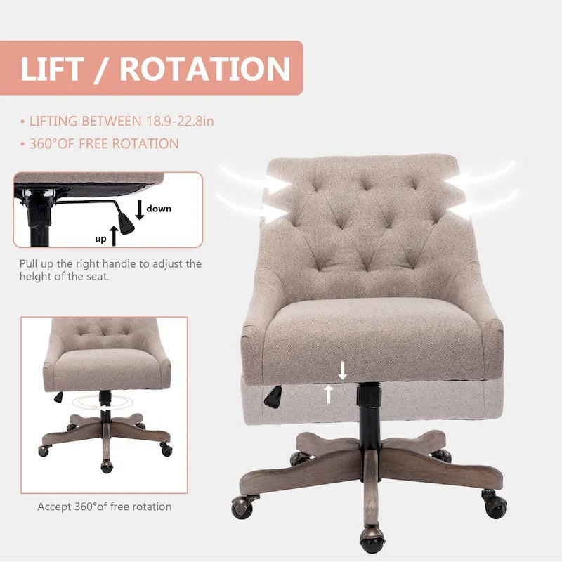 Silla tipo caparazón giratoria 360 grados y ajustable para la sala