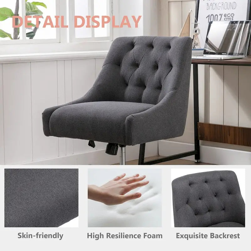Silla tipo caparazón giratoria 360 grados y ajustable para la sala