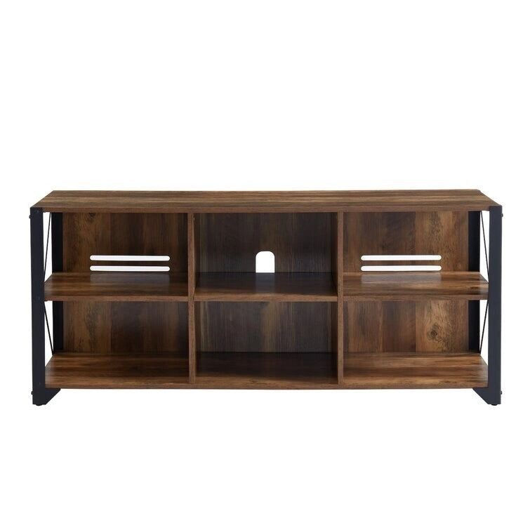 TV-Medienkonsole aus Holz, TV-Ständer, Entertainment-Center