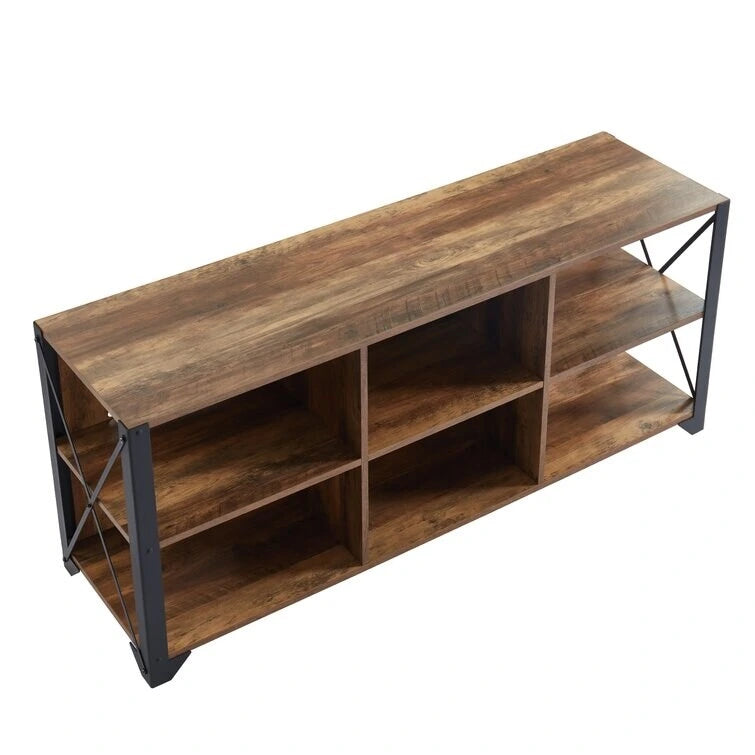 TV-Medienkonsole aus Holz, TV-Ständer, Entertainment-Center