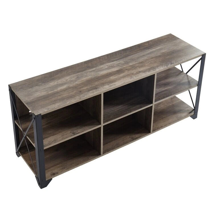 TV-Medienkonsole aus Holz, TV-Ständer, Entertainment-Center