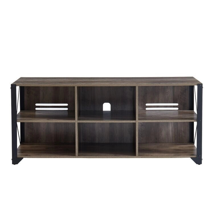 TV-Medienkonsole aus Holz, TV-Ständer, Entertainment-Center