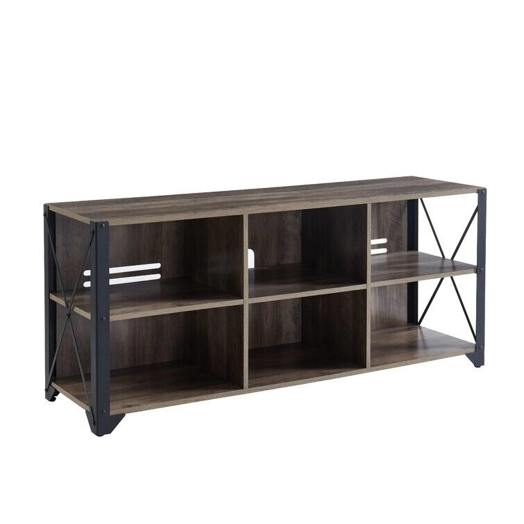 TV-Medienkonsole aus Holz, TV-Ständer, Entertainment-Center
