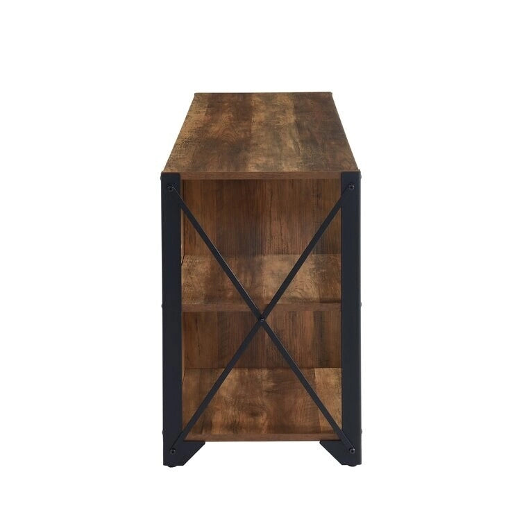 TV-Medienkonsole aus Holz, TV-Ständer, Entertainment-Center